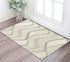 8' X 10' Ivory And Gray Wool Abstract Hand Tufted Area Rug